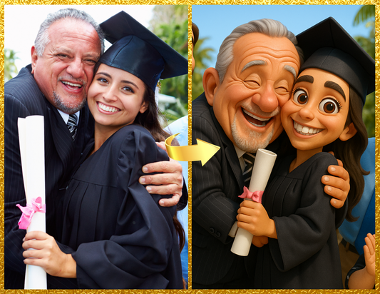 Cartoon Portrait - Download Ready in 24 Hours