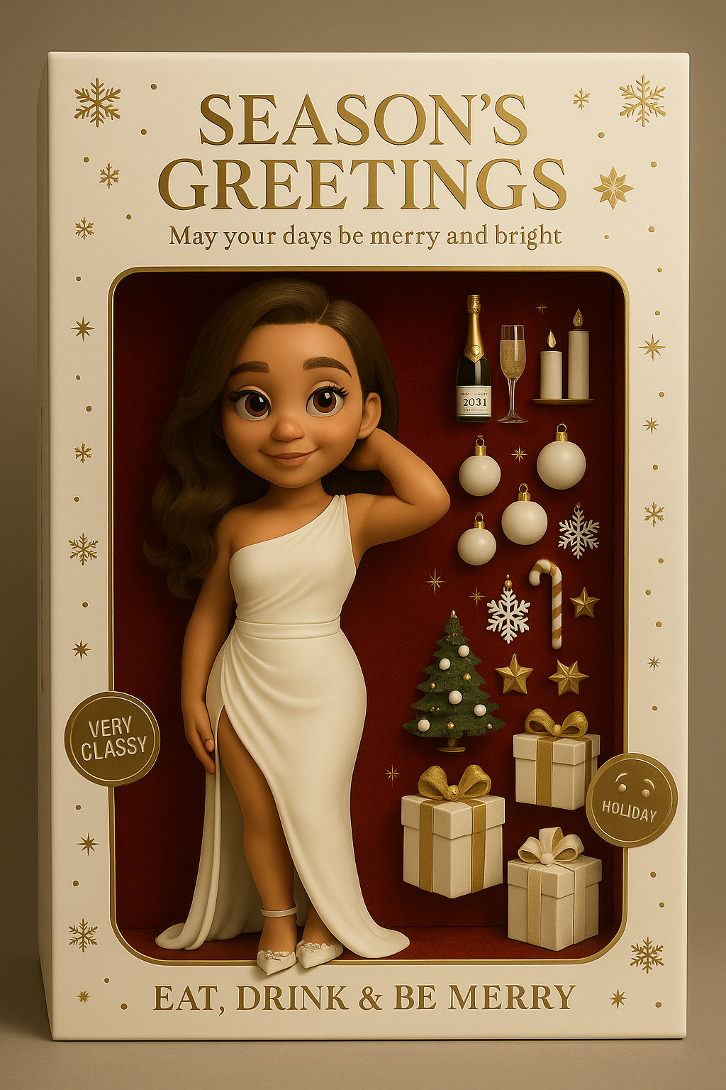 Action Figure Christmas Portrait